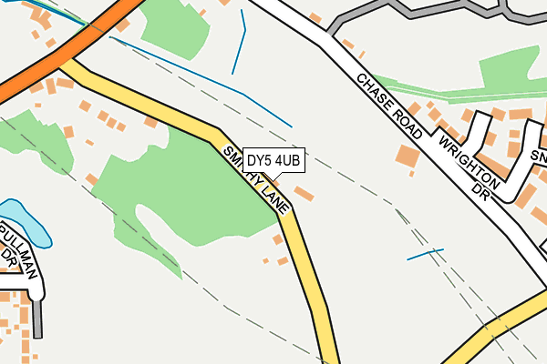 DY5 4UB map - OS OpenMap – Local (Ordnance Survey)