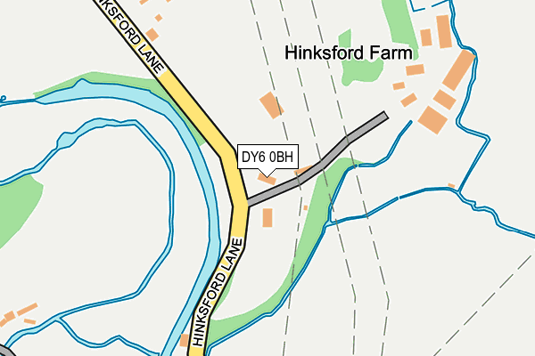 Map of HINKSFORD FARM SHOP LTD at local scale