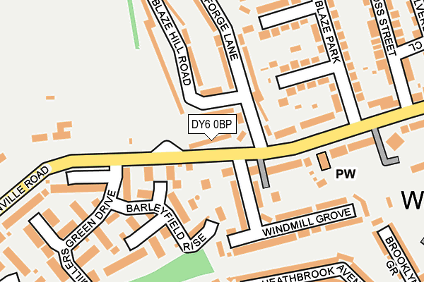 DY6 0BP map - OS OpenMap – Local (Ordnance Survey)