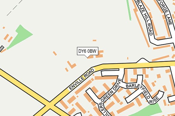 DY6 0BW map - OS OpenMap – Local (Ordnance Survey)