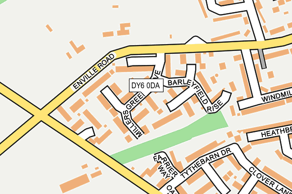 DY6 0DA map - OS OpenMap – Local (Ordnance Survey)