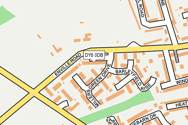 DY6 0DB map - OS OpenMap – Local (Ordnance Survey)