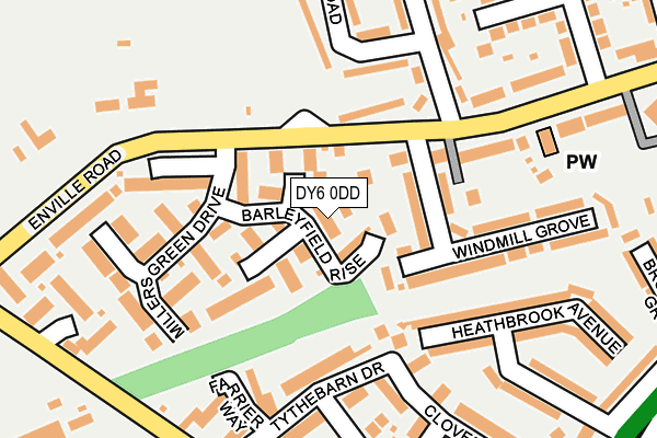DY6 0DD map - OS OpenMap – Local (Ordnance Survey)