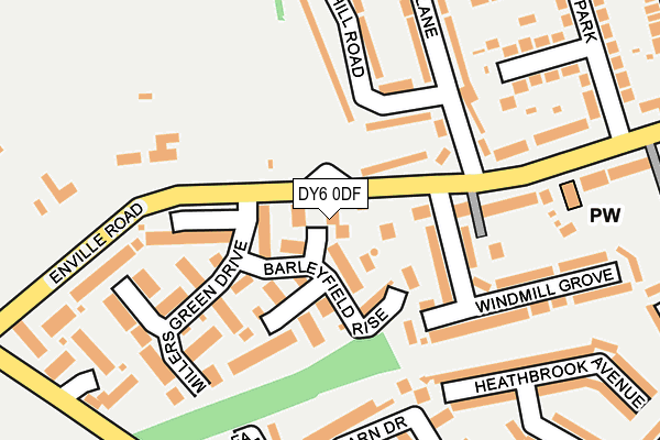 DY6 0DF map - OS OpenMap – Local (Ordnance Survey)