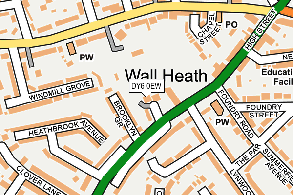 DY6 0EW map - OS OpenMap – Local (Ordnance Survey)