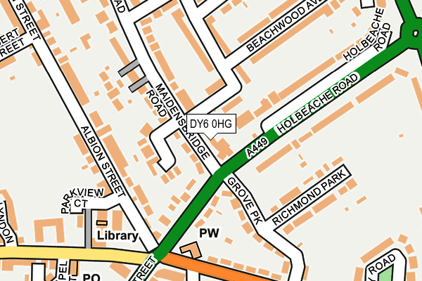 DY6 0HG map - OS OpenMap – Local (Ordnance Survey)