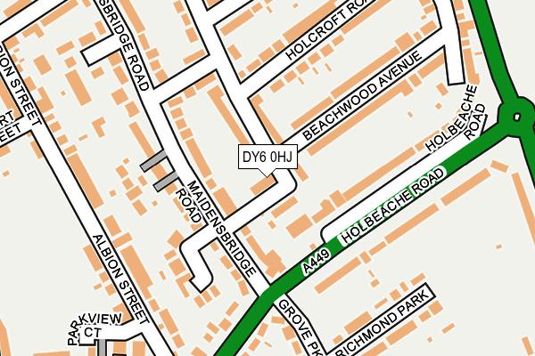 DY6 0HJ map - OS OpenMap – Local (Ordnance Survey)