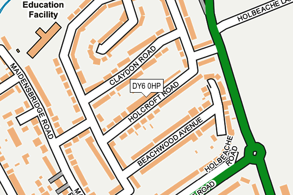 DY6 0HP map - OS OpenMap – Local (Ordnance Survey)