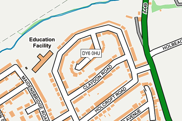 DY6 0HU map - OS OpenMap – Local (Ordnance Survey)