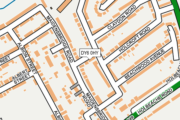 DY6 0HY map - OS OpenMap – Local (Ordnance Survey)