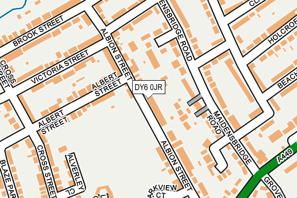 DY6 0JR map - OS OpenMap – Local (Ordnance Survey)