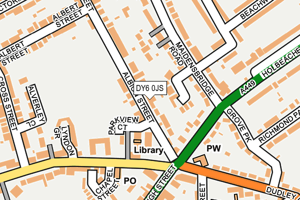 DY6 0JS map - OS OpenMap – Local (Ordnance Survey)