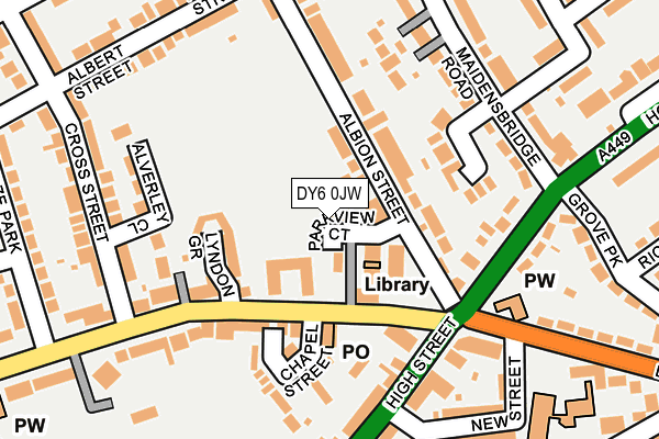 DY6 0JW map - OS OpenMap – Local (Ordnance Survey)