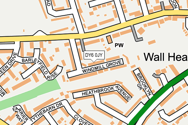 DY6 0JY map - OS OpenMap – Local (Ordnance Survey)