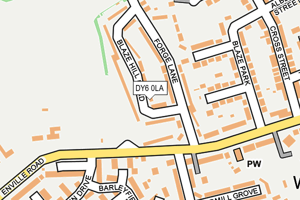 DY6 0LA map - OS OpenMap – Local (Ordnance Survey)