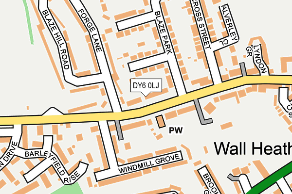 DY6 0LJ map - OS OpenMap – Local (Ordnance Survey)