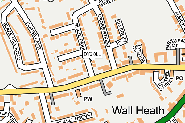 DY6 0LL map - OS OpenMap – Local (Ordnance Survey)