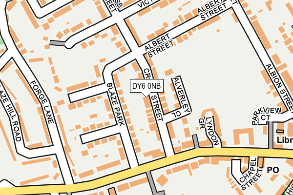 DY6 0NB map - OS OpenMap – Local (Ordnance Survey)