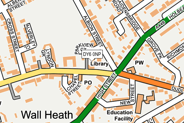 Map of MELLER BROMSGROVE LIMITED at local scale