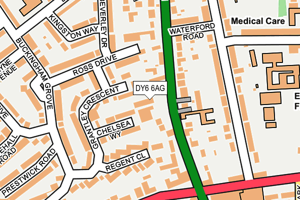 DY6 6AG map - OS OpenMap – Local (Ordnance Survey)
