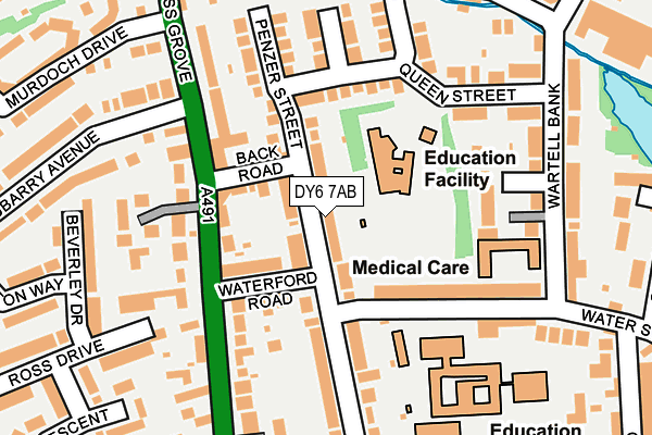 DY6 7AB map - OS OpenMap – Local (Ordnance Survey)