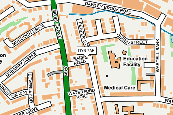 DY6 7AE map - OS OpenMap – Local (Ordnance Survey)