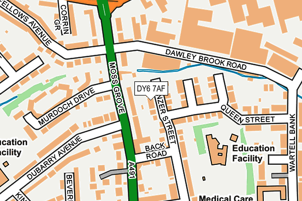 DY6 7AF map - OS OpenMap – Local (Ordnance Survey)