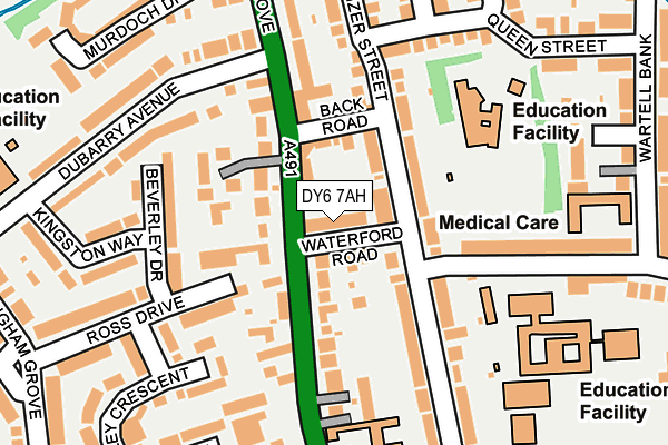 DY6 7AH map - OS OpenMap – Local (Ordnance Survey)