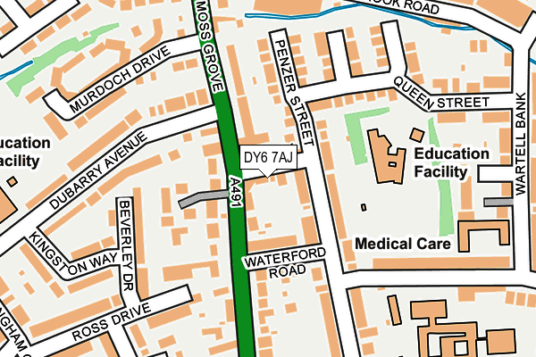 DY6 7AJ map - OS OpenMap – Local (Ordnance Survey)