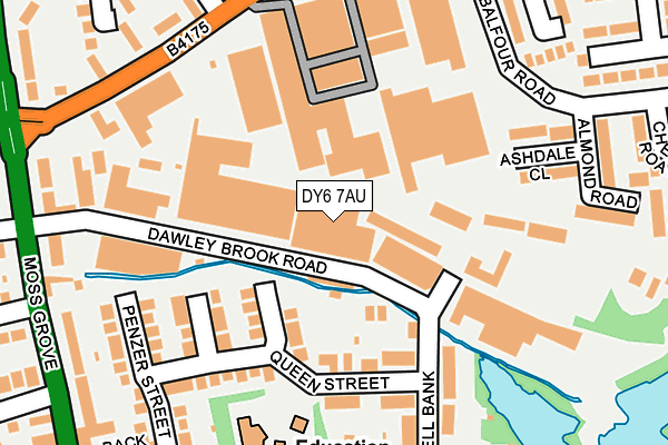 DY6 7AU map - OS OpenMap – Local (Ordnance Survey)