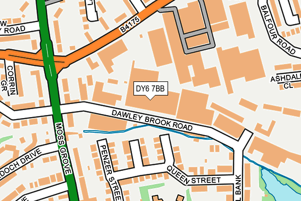 DY6 7BB map - OS OpenMap – Local (Ordnance Survey)