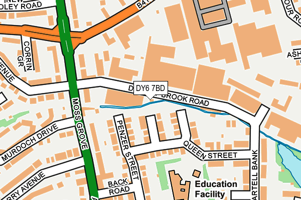 DY6 7BD map - OS OpenMap – Local (Ordnance Survey)