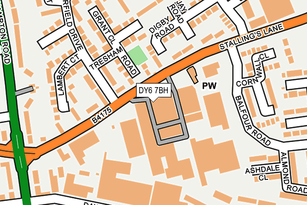 DY6 7BH map - OS OpenMap – Local (Ordnance Survey)