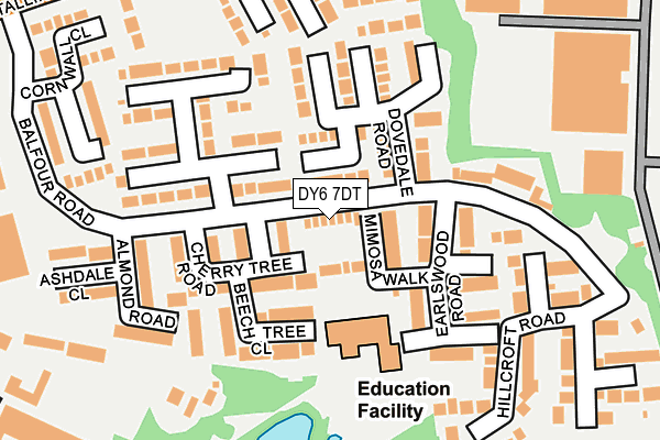 DY6 7DT map - OS OpenMap – Local (Ordnance Survey)