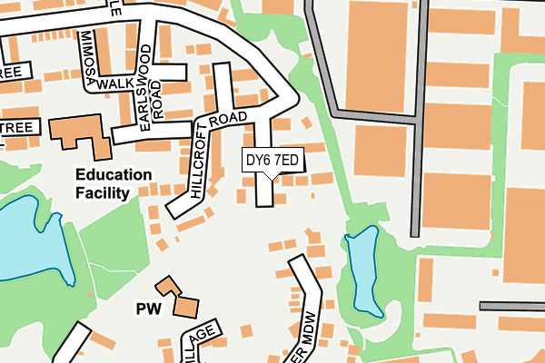 DY6 7ED map - OS OpenMap – Local (Ordnance Survey)