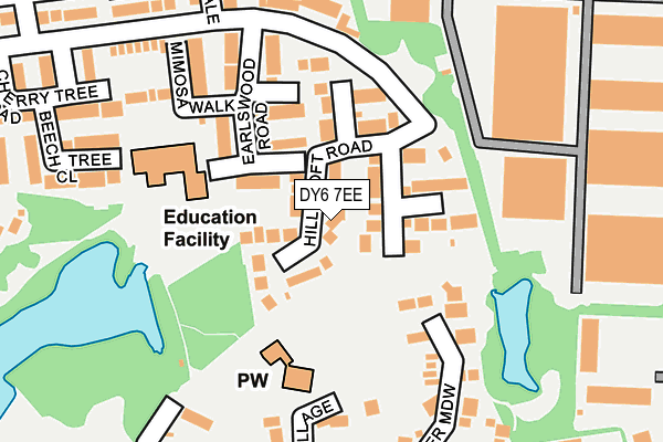 DY6 7EE map - OS OpenMap – Local (Ordnance Survey)