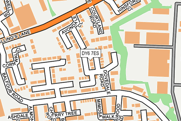DY6 7ES map - OS OpenMap – Local (Ordnance Survey)