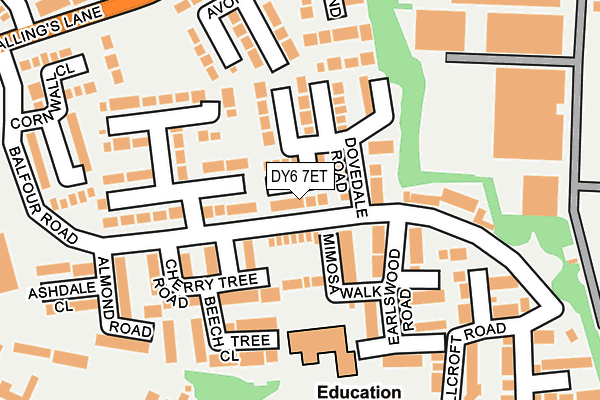 DY6 7ET map - OS OpenMap – Local (Ordnance Survey)