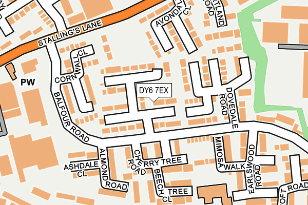 DY6 7EX map - OS OpenMap – Local (Ordnance Survey)