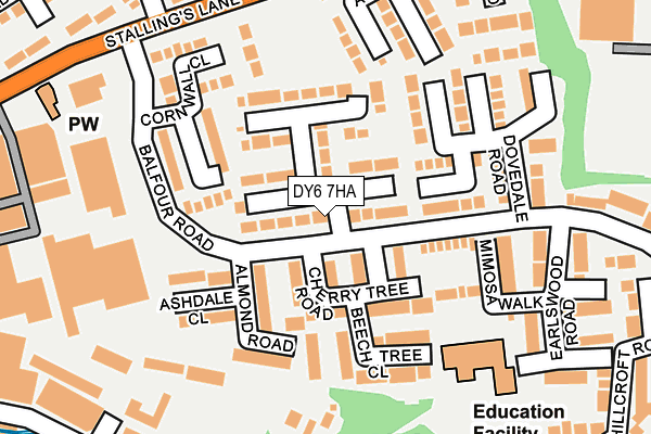 DY6 7HA map - OS OpenMap – Local (Ordnance Survey)