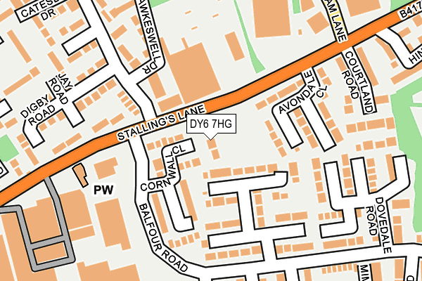 DY6 7HG map - OS OpenMap – Local (Ordnance Survey)