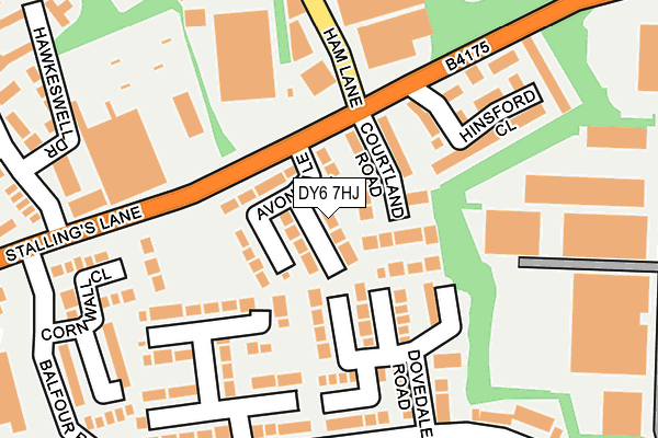 DY6 7HJ map - OS OpenMap – Local (Ordnance Survey)