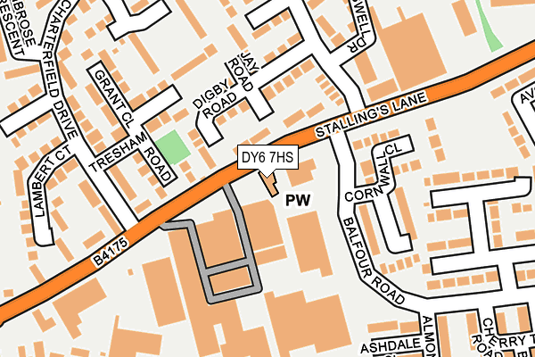 DY6 7HS map - OS OpenMap – Local (Ordnance Survey)