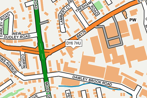 DY6 7HU map - OS OpenMap – Local (Ordnance Survey)