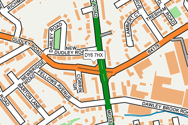 DY6 7HX map - OS OpenMap – Local (Ordnance Survey)