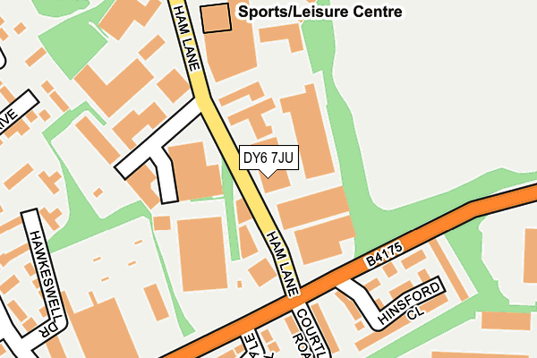 DY6 7JU map - OS OpenMap – Local (Ordnance Survey)