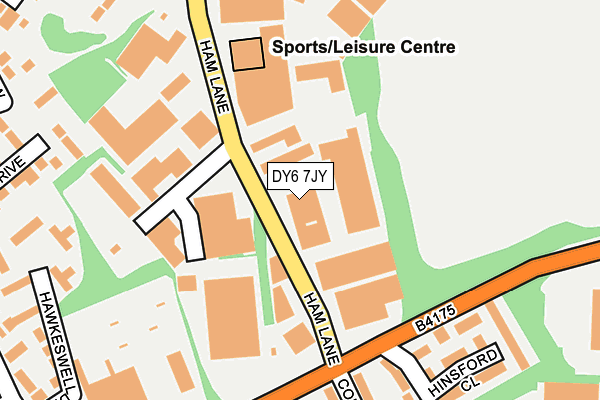 DY6 7JY map - OS OpenMap – Local (Ordnance Survey)