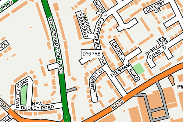 DY6 7RB map - OS OpenMap – Local (Ordnance Survey)