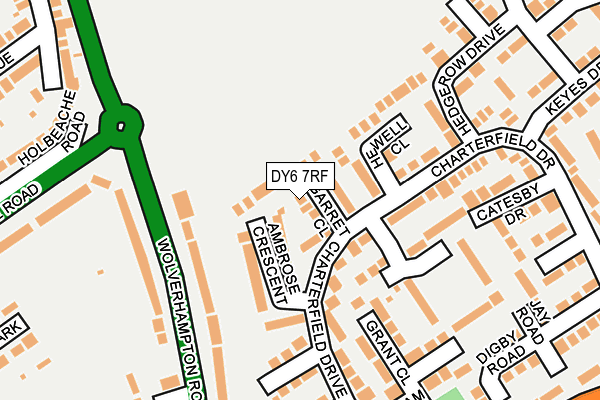 DY6 7RF map - OS OpenMap – Local (Ordnance Survey)