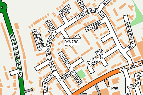 DY6 7RG map - OS OpenMap – Local (Ordnance Survey)